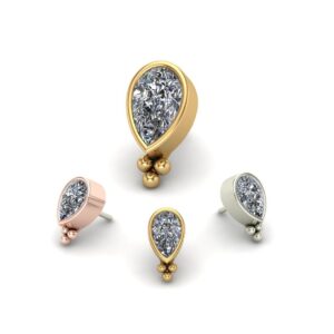 3 Ball Pear Bezel