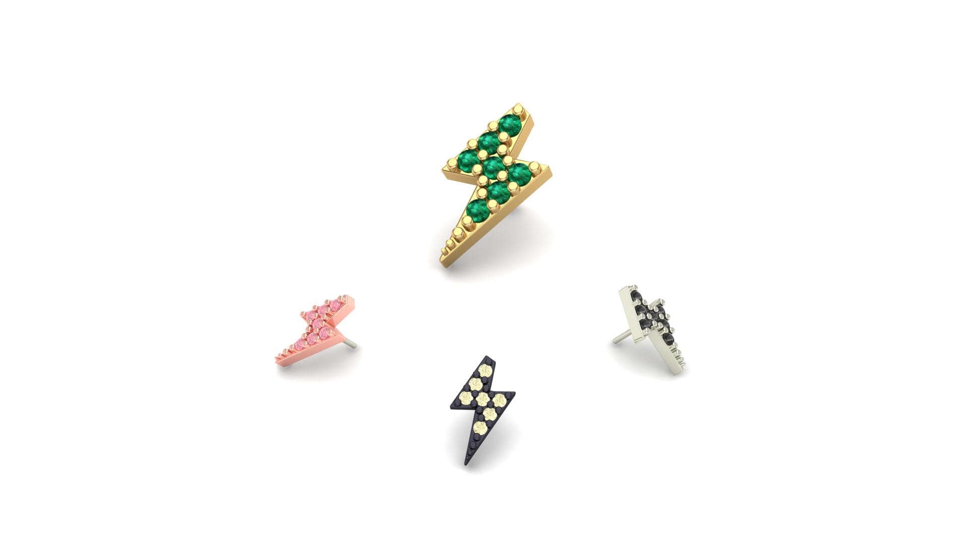 Lightning Bolt with Gemstone - Image 2