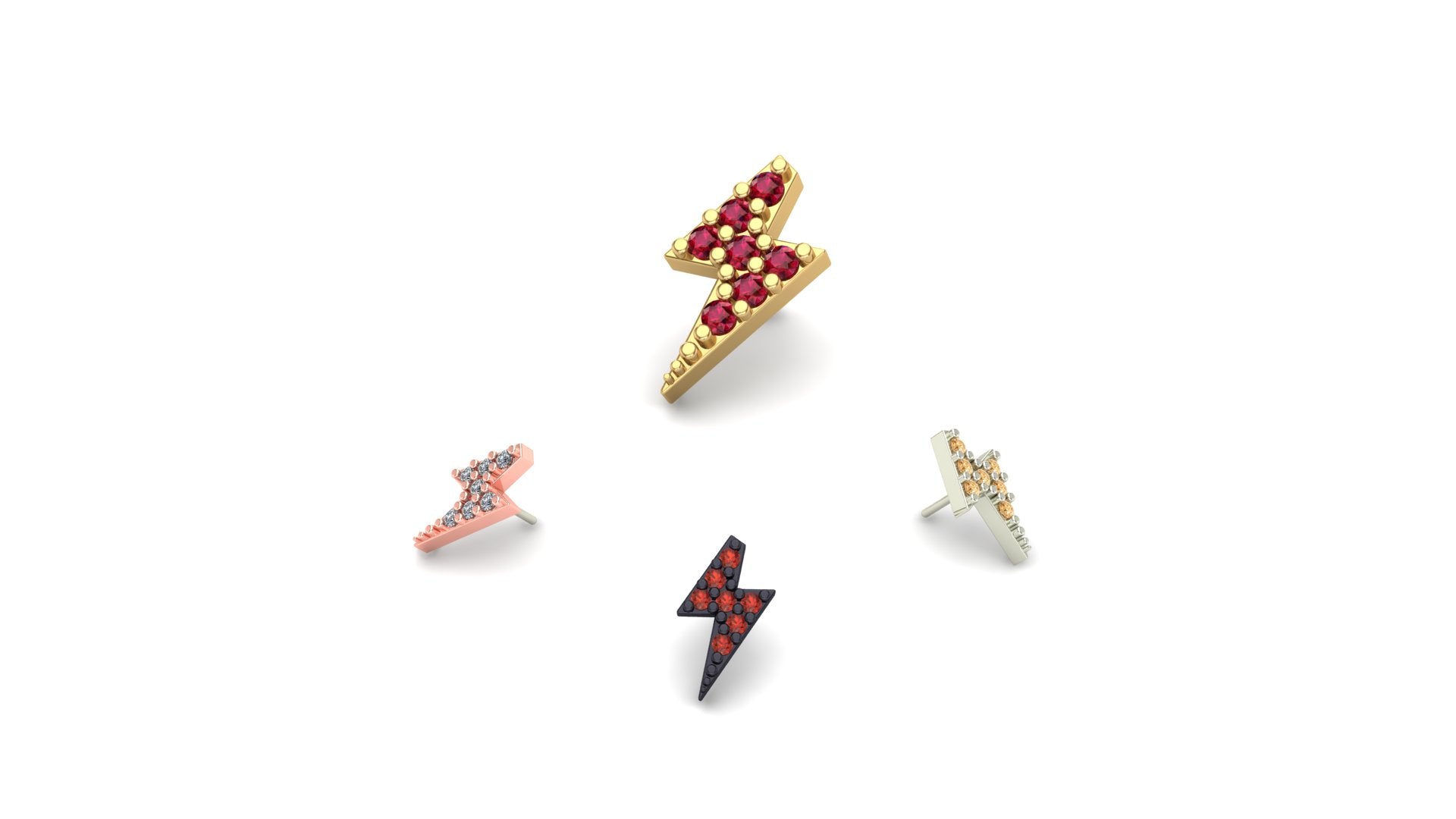 Lightning Bolt with Gemstone - Image 3