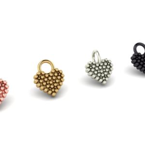 Beaded Heart Charm