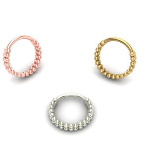 Double Row Beaded Ring