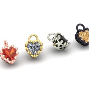 Heart Prong Charm