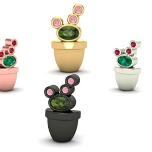 Cactus with Gemstone