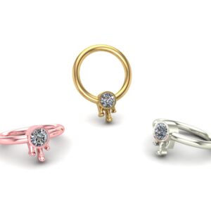 Drip Bezel Ring