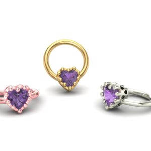 Heart Prong Ring