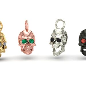 Jaw Motion Skull Charm
